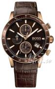 Hugo Boss Miesten kello 1513392 Rafale Ruskea/Nahka Ø44 mm