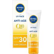 NIVEA SUN Solskydd ansikte UV Face Anti Age Q10 Cream SPF30  50 m