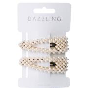 Dazzling Hår 2-pack hiusklipsit helmillä