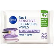 NIVEA Ansiktsservetter Sensitive Cleansing Wipes 25 st