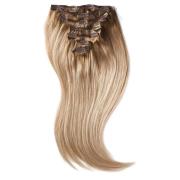 Rapunzel of Sweden Clip-on set 7 pieces 50 cm Brown Ash Blonde Ba