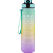Beauty Rebels Motivational Water Bottle 1 L  Rainbow