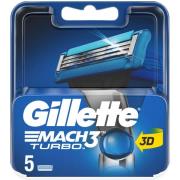 Gillette Mach3 Turbo Men’s Razor Blade Refills 5 kpl