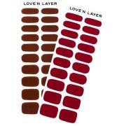 Love'n Layer Mix Burgundy Red ?& Chocolate Brown?