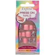 Depend Press On Nails Pink Leopard