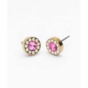 Blomdahl Golden Titanium Ear Ring 14 mm, Heart 10 mm, Rainbow Bla