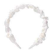 By Lyko Wrinkled Diadem White Satin