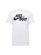 Nike Sportswear Paita 'Swoosh'  musta / offwhite
