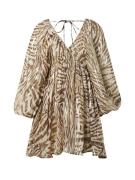 Nasty Gal Mekko 'Georgette'  beige / ruskea / kulta