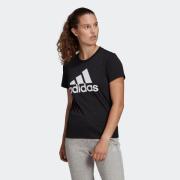 ADIDAS SPORTSWEAR Toiminnallinen paita 'Essentials'  musta / valkoinen