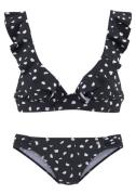 JETTE Bikini  musta / valkoinen