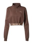 Nike Sportswear Collegepaita  meleerattu ruskea / kulta