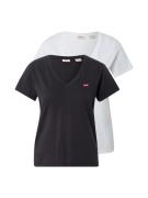 LEVI'S ® Paita '2 Pack Vneck Tee'  musta / valkoinen