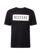 MUSTANG Paita 'Austin'  musta / offwhite