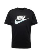 Nike Sportswear Paita  vaaleansininen / musta / valkoinen