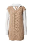 River Island Neulemekko  beige / valkoinen