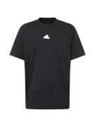 ADIDAS SPORTSWEAR Toiminnallinen paita 'BL SJ T Q1'  musta / valkoinen