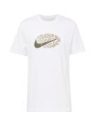 Nike Sportswear Paita 'SWOOSH'  taupe / musta / valkoinen
