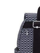 KIPLING Reppu 'CITY ZIP'  musta / valkoinen