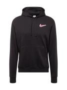 Nike Sportswear Collegepaita  vaalea pinkki / musta / valkoinen