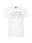 G-Star RAW Paita  harmaa / valkoinen