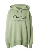 Nike Sportswear Collegepaita 'Swoosh'  ruskea / vaaleanvihreä / musta
