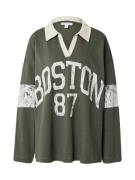 TOPSHOP Paita 'Boston 87'  khaki / offwhite