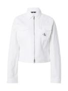 Calvin Klein Jeans Välikausitakki 'LEAN'  valkoinen