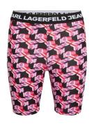 KARL LAGERFELD JEANS Leggingsit  vaalea pinkki / punainen / musta / va...