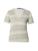 VERO MODA Paita 'DICTE'  ruskea / minttu / valkoinen