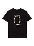 Calvin Klein Jeans Paita 'MAXI HERO'  musta / offwhite