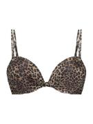 Hunkemöller Bikinitoppi 'Cannes'  beige / ruskea / musta