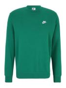 Nike Sportswear Collegepaita 'Club Fleece'  meleerattu vihreä / valkoi...