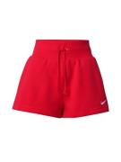 Nike Sportswear Housut 'Phoenix Fleece'  punainen / valkoinen