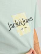 JACK & JONES Paita 'Lafayette'  pastellinsininen / keltainen / musta