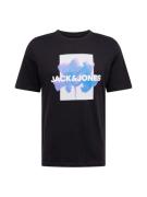 JACK & JONES Paita 'FLORALS'  taivaansininen / orkkidea / musta / valk...