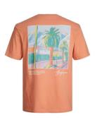 JACK & JONES Paita 'Aruba Landscape'  vihreä / oranssi / roosa / valko...