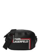 Karl Lagerfeld Olkalaukku 'ESSENTIAL'  rubiininpunainen / musta / valk...