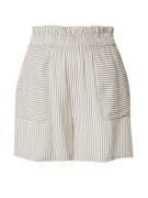 VERO MODA Housut 'VMBUMPY'  beige / valkoinen