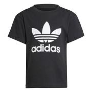 ADIDAS ORIGINALS Paita 'Trefoil'  musta / valkoinen