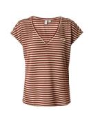 VERO MODA Paita 'VMMIVA'  beige / kulta / karmiininpunaine