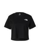 THE NORTH FACE Paita 'Cropped Simple Dome T-Shirt'  musta / valkoinen