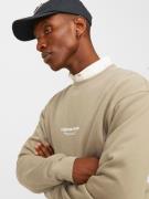 JACK & JONES Collegepaita 'JJVesterbro'  beige / offwhite