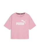 PUMA Toiminnallinen paita 'Essentials'  luumu / valkoinen