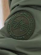 ALPHA INDUSTRIES Talvitakki  ruskea / vihreä / punainen