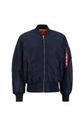 ALPHA INDUSTRIES Välikausitakki 'MA-1'  yönsininen / oranssi