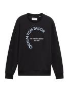 TOM TAILOR DENIM Collegepaita  vaaleansininen / musta / valkoinen