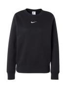 Nike Sportswear Collegepaita 'Phoenix Fleece'  musta / valkoinen