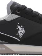 U.S. POLO ASSN. Matalavartiset tennarit 'Nobil003'  antrasiitti / must...