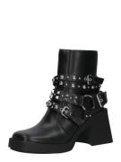 STEVE MADDEN Bootsit 'Kolton'  musta / hopea